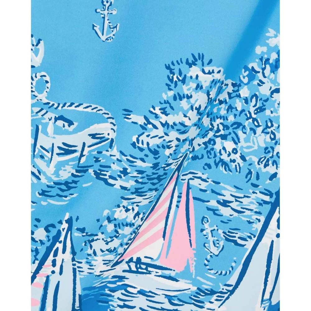NEW LILLY PULITZER leevy skirt coverup in lunar blue - Picture 4 of 4